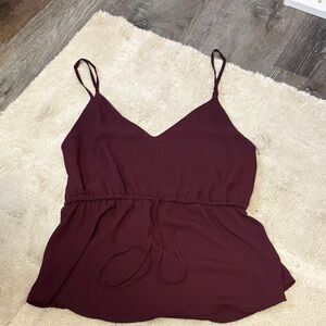 Babaton Deep Burgundy Camisole Top